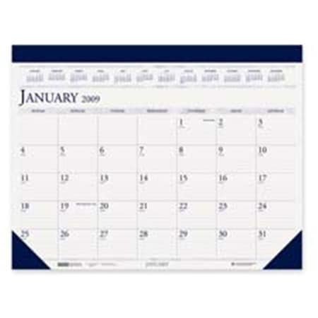 House Of Doolittle House of Doolittle HOD150HD Desk Pad Calendar- Perf. Top- Jan-Dec- 22in.x17in.- Gray-Blue the product will be for the current year. HOD150HD